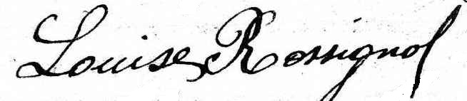 Signature Louise Rossignol
